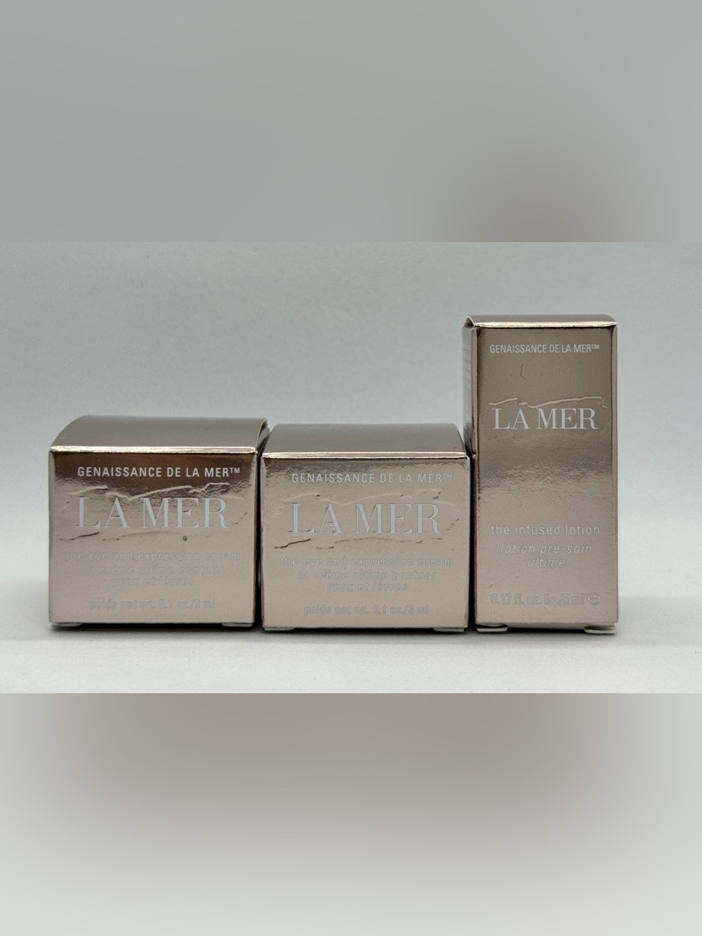 Genaissance De La Mer Eye and Expression Cream & Infused Lotion sample bundle